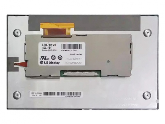 LB070WV8-SL01 LG DISPLAY 7&quot; 800 ((RGB) × 480, WVGA 133PPI,450 cd/m2 affichage LCD industriel