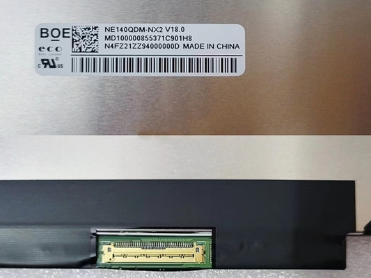 Ne140QDM-NX2 BOE 2560 ((RGB) × 1600, 89/89/89/89 affichage LCD industriel