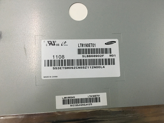 LTM190ET01 Samsung 19,0&quot; 1280 ((RGB) ×1024, 250 cd/m2 Affichage LCD industriel