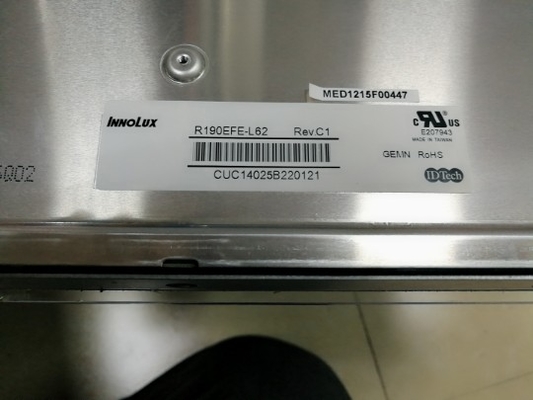 R190EFE-L62 Innolux 19,0&quot; 1280 ((RGB) ×1024, 330 cd/m2 Affichage LCD industriel