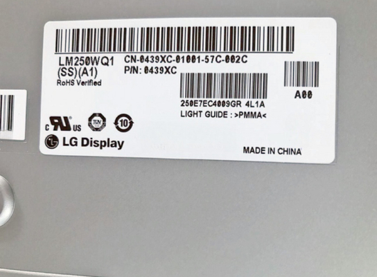 LM250WQ2-SSA1 LG Affichage 25&quot; 2560 ((RGB) × 1440 Quad-HD 117PPI 300 cd/m2 Affichage LCD industriel