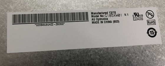 18.5 pouces 84PPI 300cd/m2 AUO TFT LCD G185XW01 V0 85/85/80/80 (Typ.)