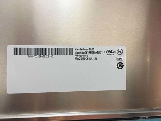 G190EAN01.2 19" 1300cd/m2 1280×1024 moniteur LCD industriel LVDS