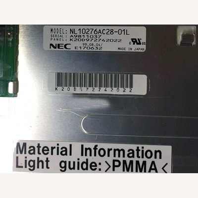 NL10276AC28-01L AVANT la température de fonctionnement de 14.1INCH 200CD/M2 LCM 1024×768 1024×768RGB CCFL : 0 | DISP INDUSTRIELLE d'affichage à cristaux liquides de 50 °C