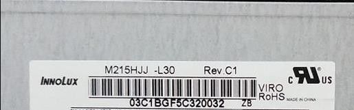 L'écran LCD Tft M215HJJ-L30 Rev.C1 89/89/89/89 (Type) est équipé d'un écran à écran LCD de 21,5 pouces de 250 cd/m2