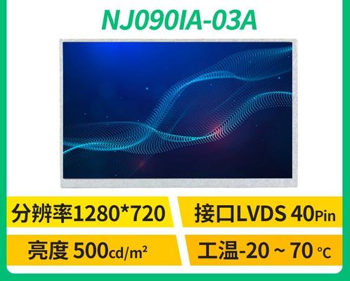 NJ090IA-03A AFFICHAGE INDUSTRIEL d'affichage à cristaux liquides de ² de ×720 500 cd/m d'Innolux 9,0&quot; 1280 (RVB)