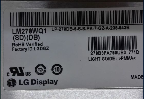Cd/m de LM270WQ1-SDE3 LG Display 27&quot; 2560 (RVB) AFFICHAGE INDUSTRIEL d'affichage à cristaux liquides de ² de ×1440 420
