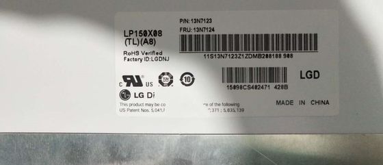 15.0&quot; 1024x768 150cd/m2 Tft écran LCD 85PPI LP150X08-TLA8 45/45/15/35 (Typ.)