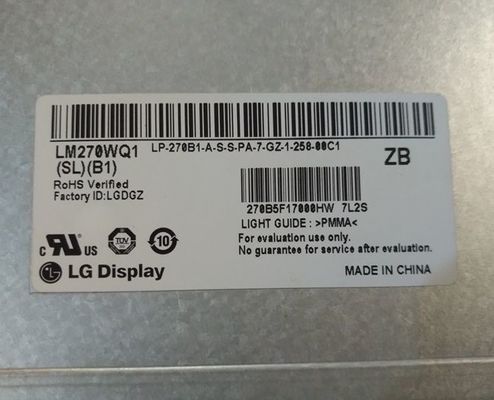 LM270WQ3-SLC1 LG Display 27,0&quot; AFFICHAGE INDUSTRIEL d'affichage à cristaux liquides de 2560×1440 300cd/m2