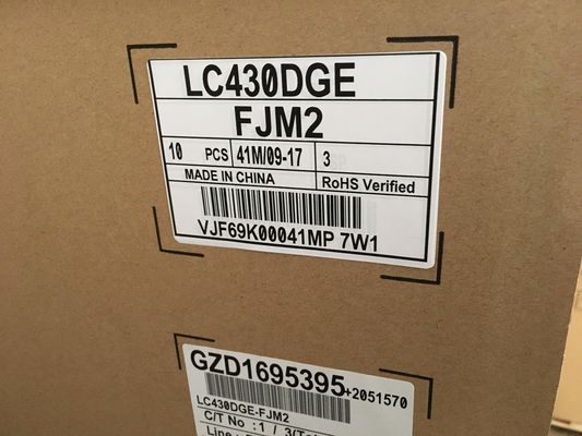 LC430DGE-FJM2 LG Display 43&quot; AFFICHAGE INDUSTRIEL d'affichage à cristaux liquides de 3840×2160 390cd/m2