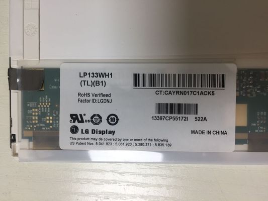 LP133WH1-TLB1 atterrisseur DisplayL 13,3 » 1366 (RVB) AFFICHAGES INDUSTRIELS 118PPI d'affichage à cristaux liquides de ² de ×768 300 cd/m