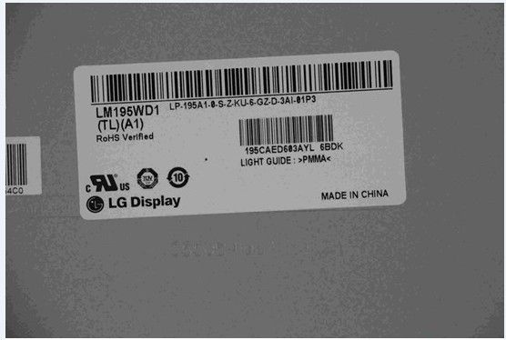 LM195WD1-TLA1 LG Display 19,5 » 1600 (RVB) AFFICHAGES INDUSTRIELS d'affichage à cristaux liquides de ² de ×900 250 cd/m
