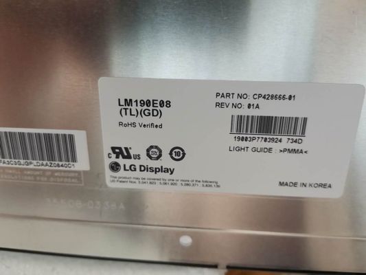 LG Display 19,0 de LM190E08-TLGD » 1280 (RVB) AFFICHAGES INDUSTRIELS d'affichage à cristaux liquides de ² de ×1024 300 cd/m