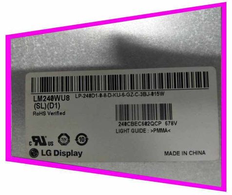 AFFICHAGE INDUSTRIEL d'affichage à cristaux liquides de ² de ×1200 300 cd/m de LM240WU8-SLD1 LG Display 24,0&quot; 1920 (RVB)