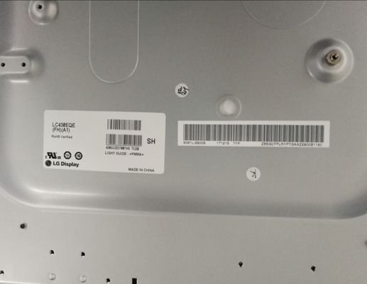 3840×2160 103PPI Affichage TFT WLED 350cd/m2 LC430EQE-FHA1 43&quot;89/89/89/89 (Typ.)