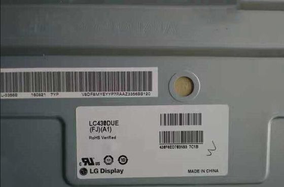 AFFICHAGE INDUSTRIEL d'affichage à cristaux liquides de ² de ×1080 200 cd/m de LC430DUE-FJA1 LG Display 43&quot; 1920 (RVB)