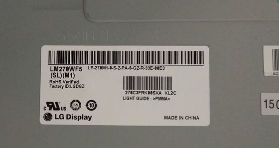 AFFICHAGE INDUSTRIEL d'affichage à cristaux liquides de ² de ×1080 250 cd/m de LM270WF5-SLM4 LG Display 27,0&quot; 1920 (RVB)