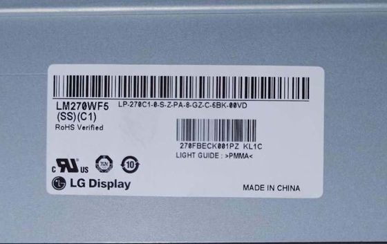 AFFICHAGE INDUSTRIEL d'affichage à cristaux liquides de ² de ×1080 250 cd/m de LM270WF5-SSC1 LG Display 27,0&quot; 1920 (RVB)