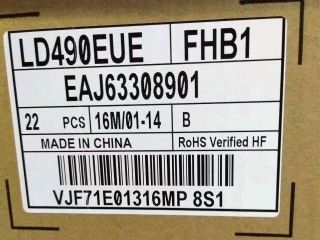 L'affichage LG 49&quot; 450cd/m2 45PPI WLED LCD LD490EUE-FHB1 89/89/89/89 (type.)