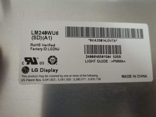 WUXGA 94PPI 320cd/m2 Panneau LCD TFT 24,0&quot; LM240WU6-SDA1 89/89/89/89 (Typ.)