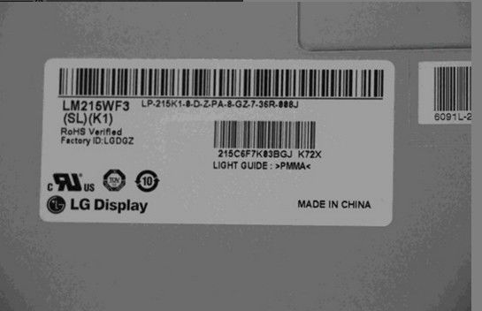 Panneau industriel 250cd/m2 LM215WF3-SLK1 1920×1080 WLED de l'affichage à cristaux liquides 102PPI