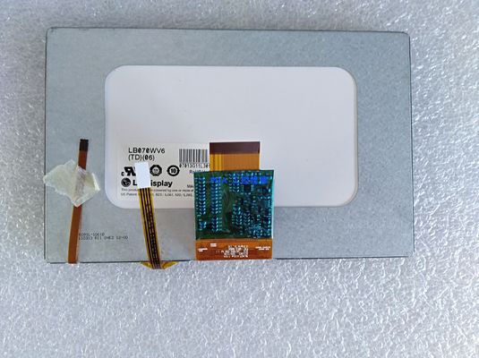 7.0&quot; 800×480 350cd/M2 134PPI Écran Tft Carré LB070WV6-TD08 65/65/50/60 (Typ.)