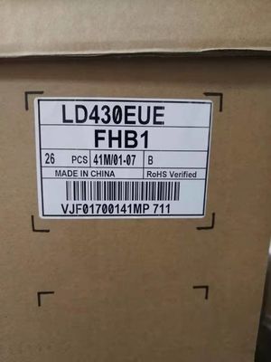 panneau 43&quot; d'affichage à cristaux liquides de place de 450cd/M2 RVB FHD 51PPI 1920×1080 LD430EUE-FHB1