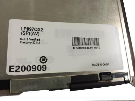 L'affichage à cristaux liquides industriel de 1536×2048 RVB 440cd/m2 montrent LP097QX2-SPAV 9,7&quot; 264PPI